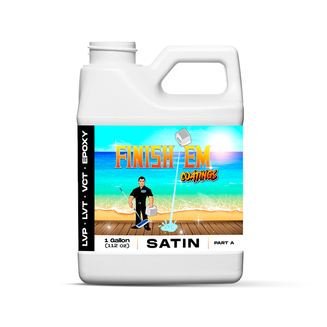 Finish Em SATIN Coating for LVP, LVT, VCT, Epoxy, Rubber & Laminate TMF Store