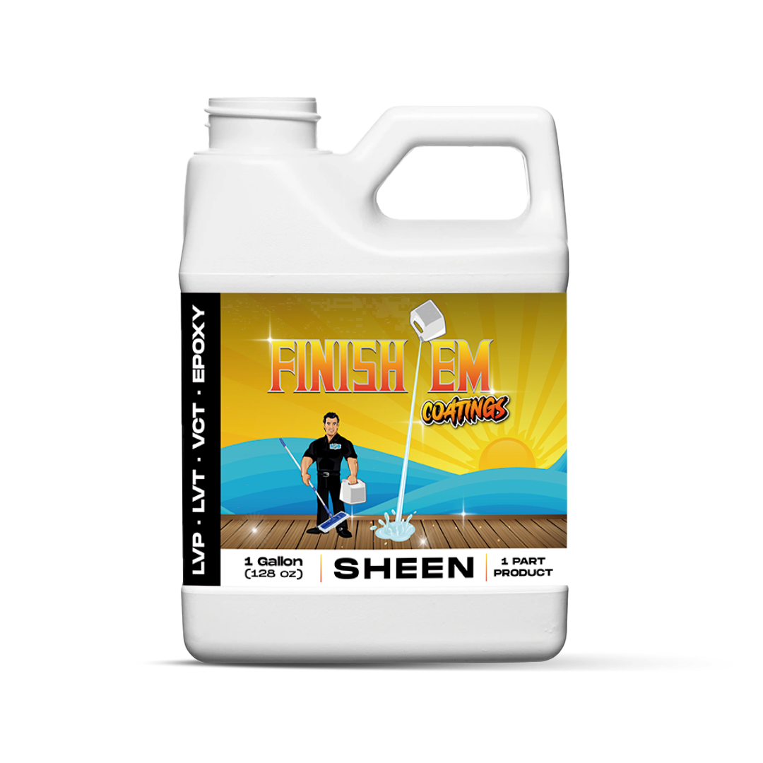 FINISH EM SHEEN COATING FOR LVP/LVT, VCT & Rubber – TMF Finish Em Coatings