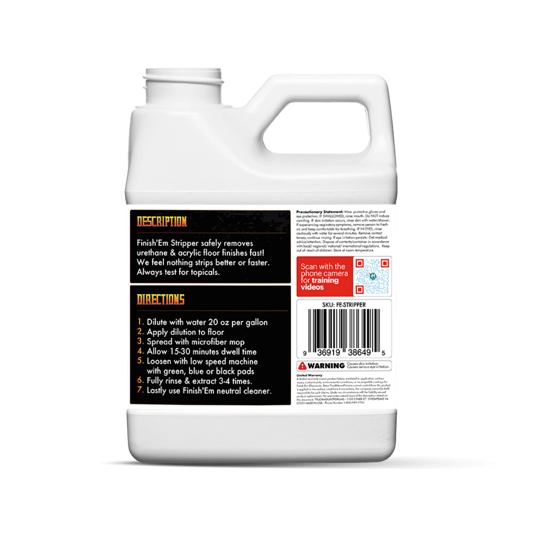 Finish Em Floor Stripper for All Floor Types TMF Store